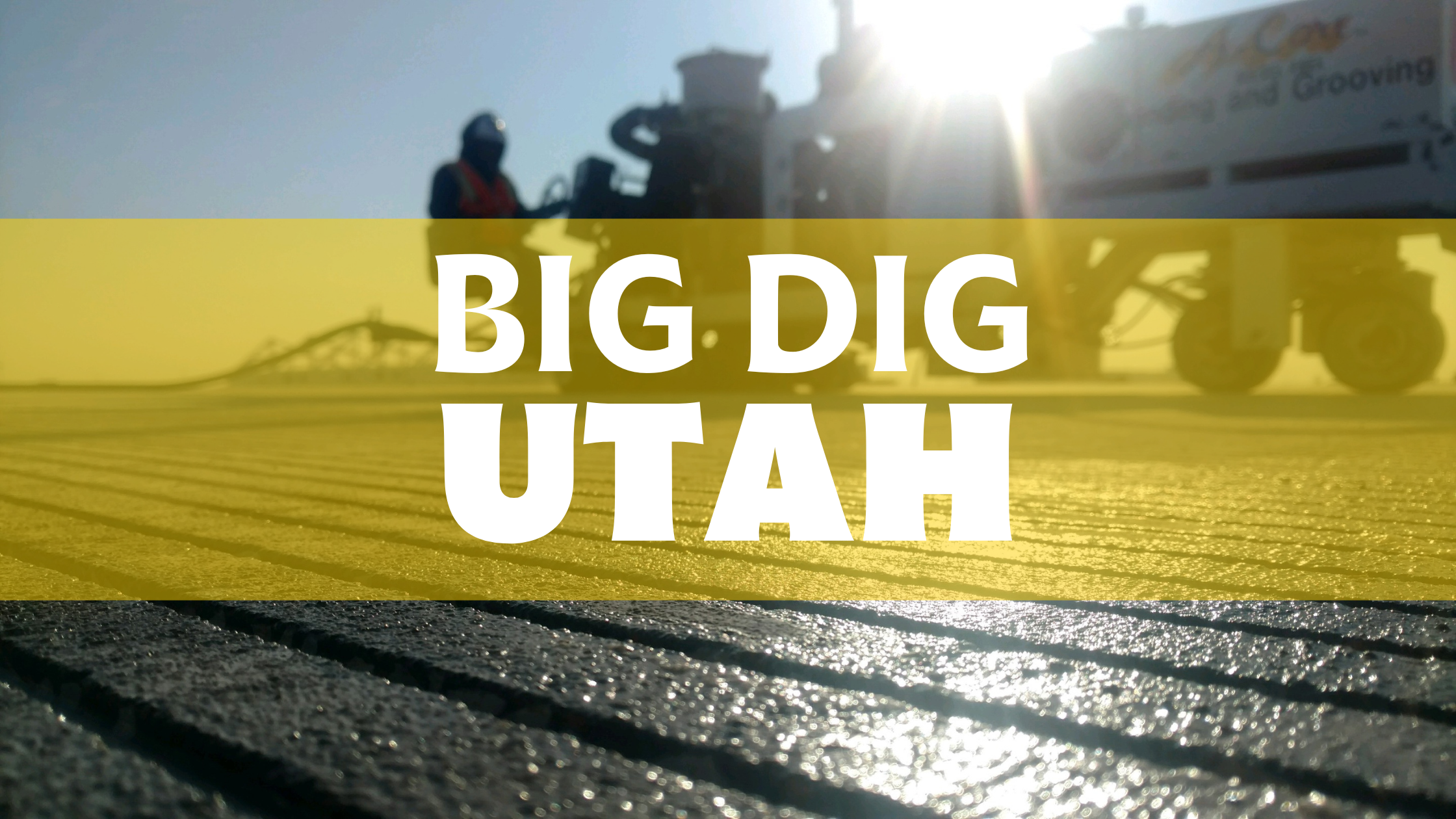 yellow utah's big dig for cancer research banner